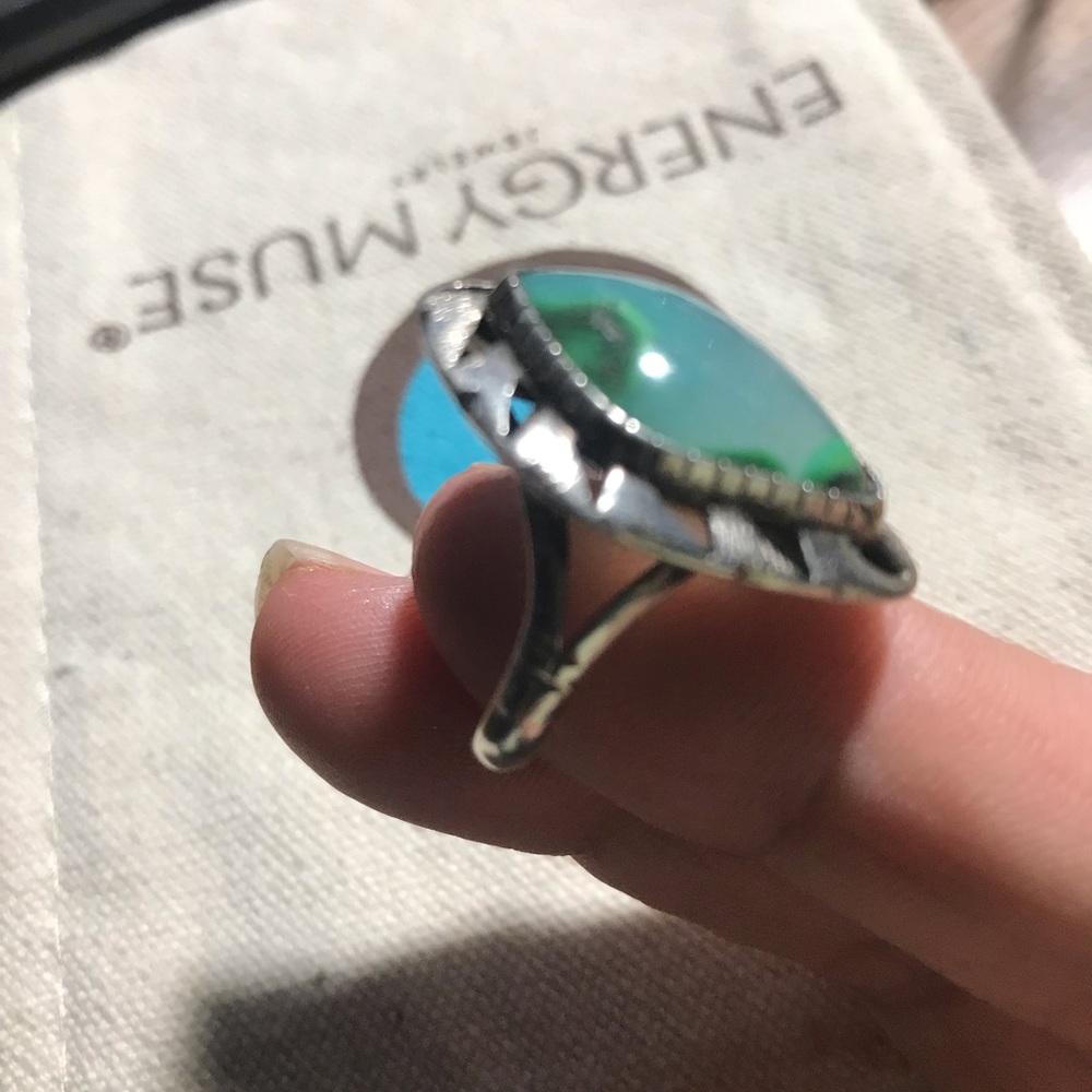 Opal Sterling Ring - image 2